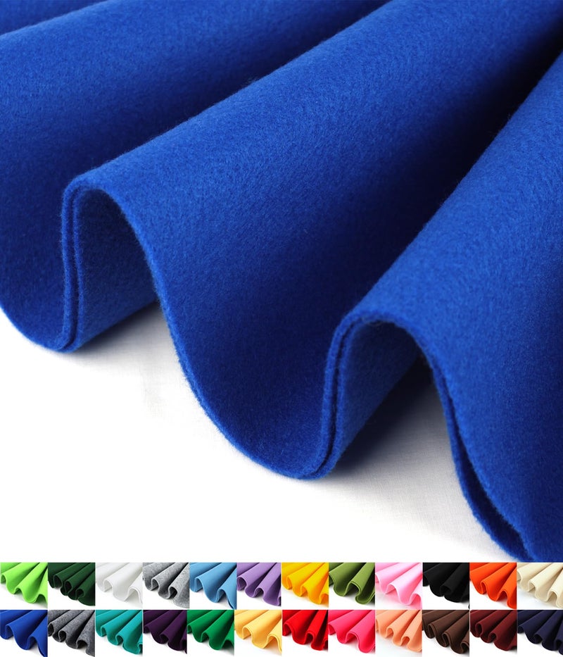 Barcelonetta | Felt Fabric | 72" Wide | 1.6mm Thick | Acrylic & Soft | Felt by The Yard | Felt for DIY Crafts, Projects, Sewing (Royal Blue, 1 Yard) - Image 1